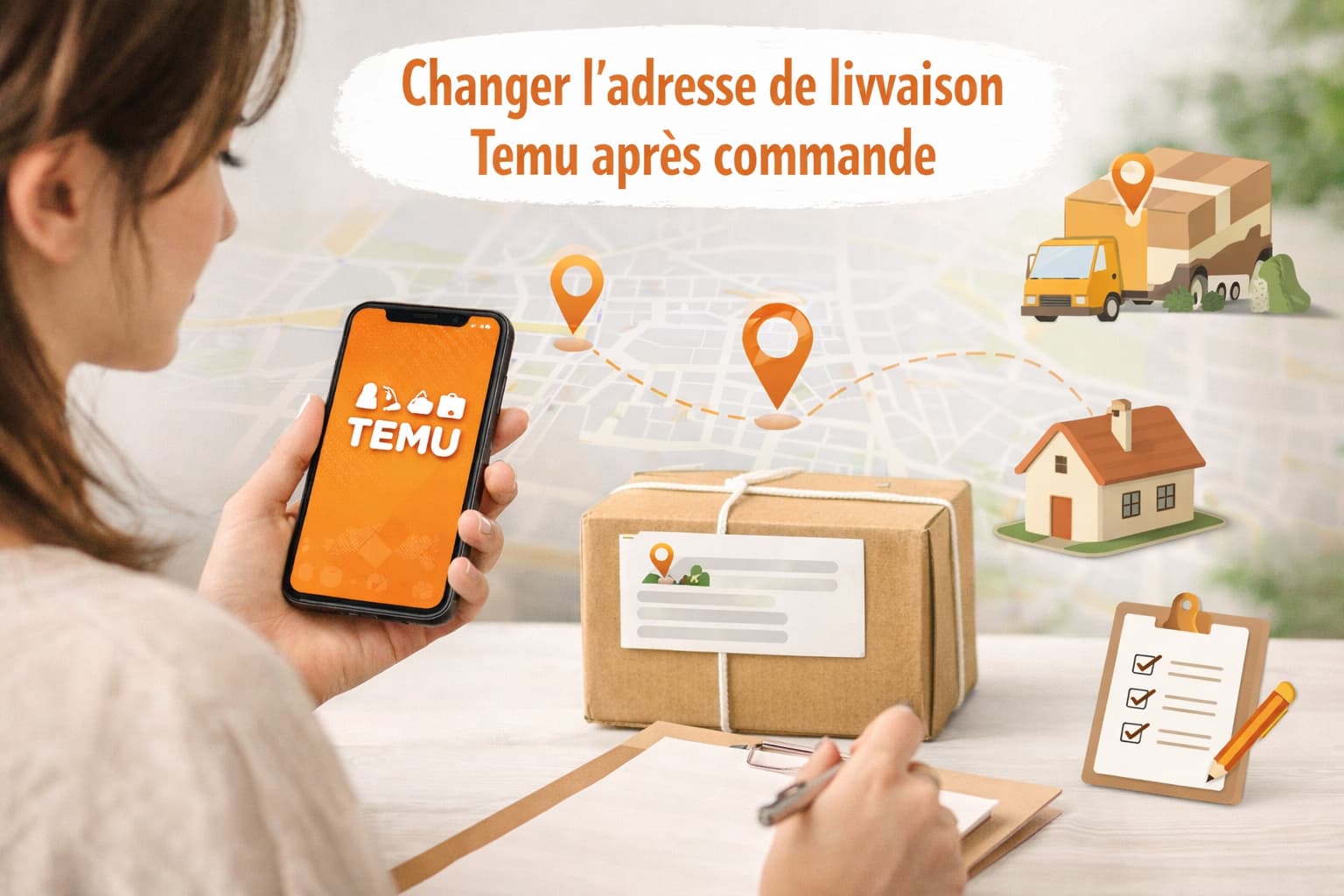 Changer l’adresse de livraison Temu après commande facilement