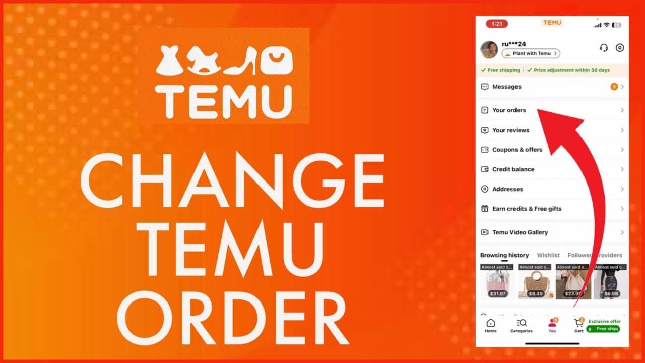 Comment modifier l’adresse de livraison sur l’application Temu