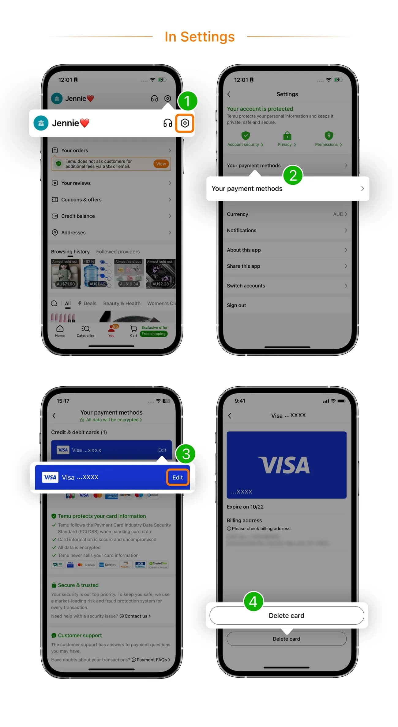 Comment choisir le meilleur moyen de paiement sur Temu