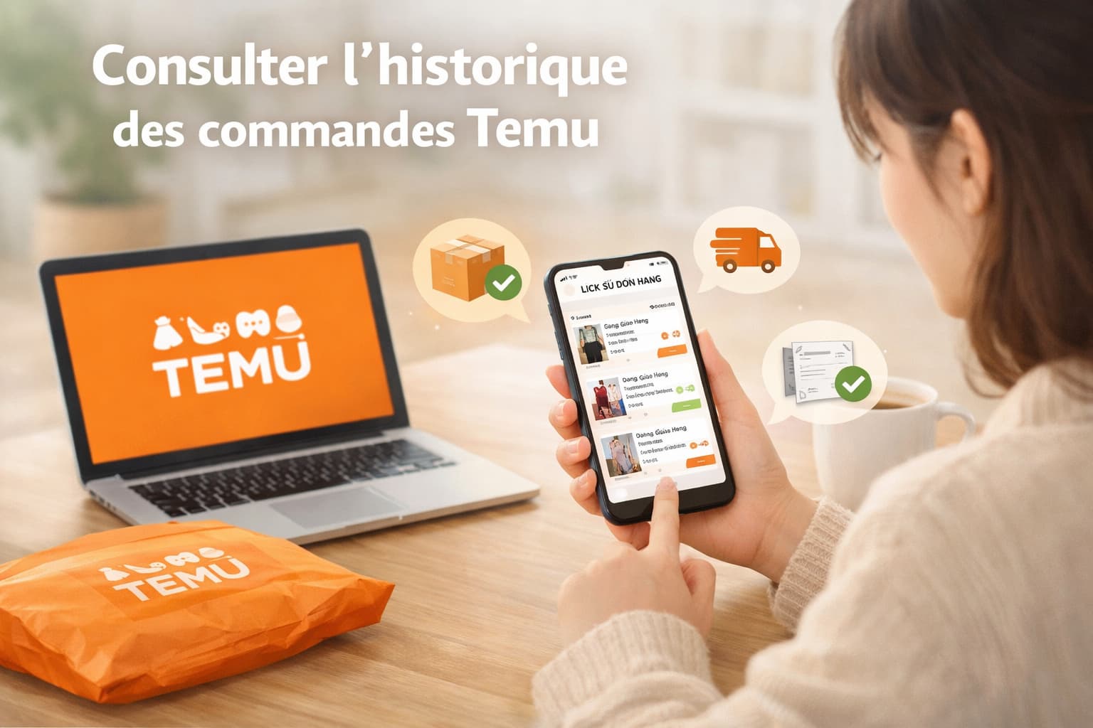 Comment consulter l’historique des commandes Temu facilement