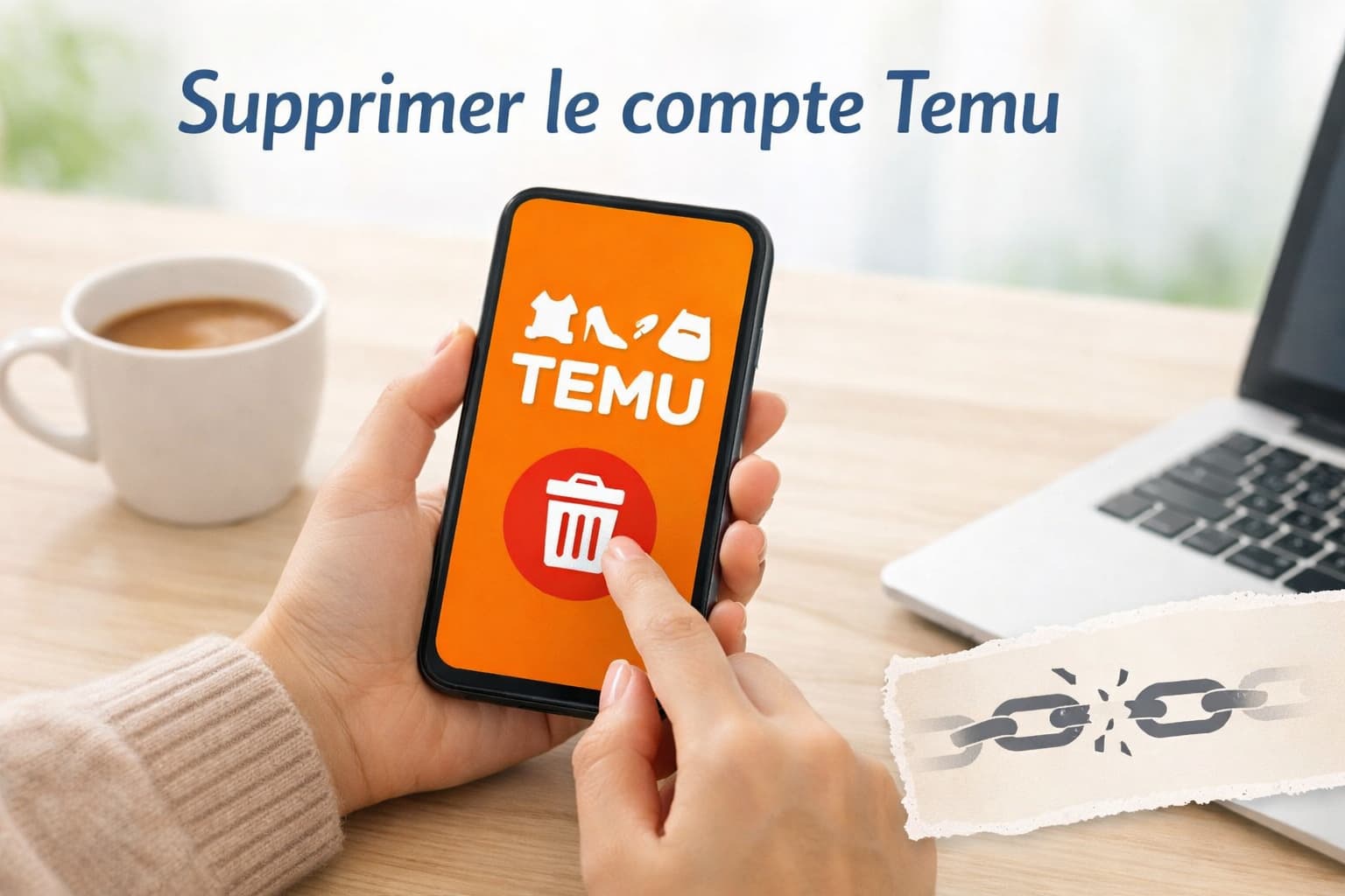 Supprimer le compte Temu facilement et définitivement