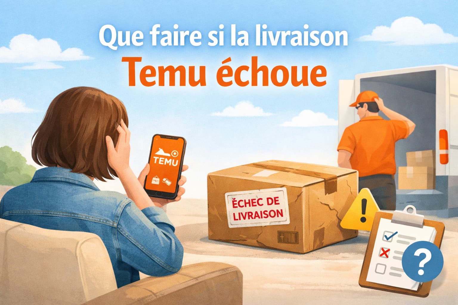 Que faire si la livraison Temu échoue facilement