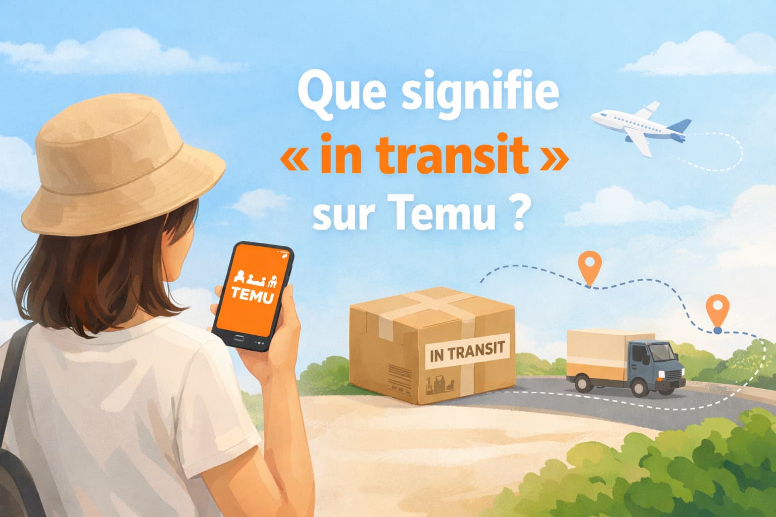 Que signifie « in transit » sur Temu : explication claire