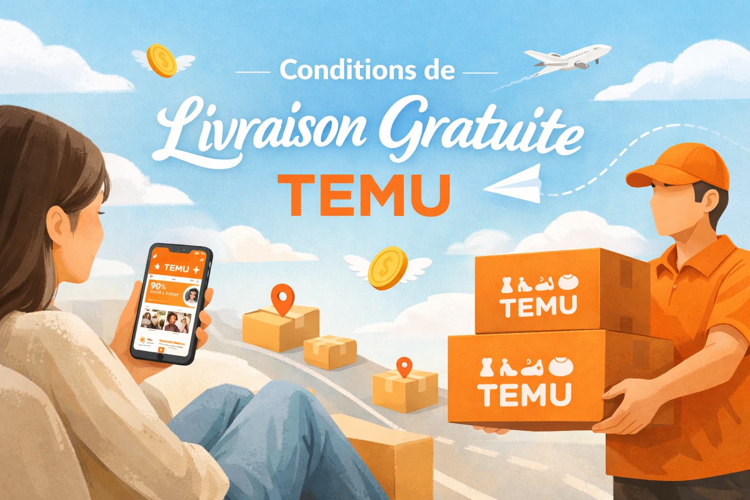 Conditions de livraison gratuite Temu expliquées clairement