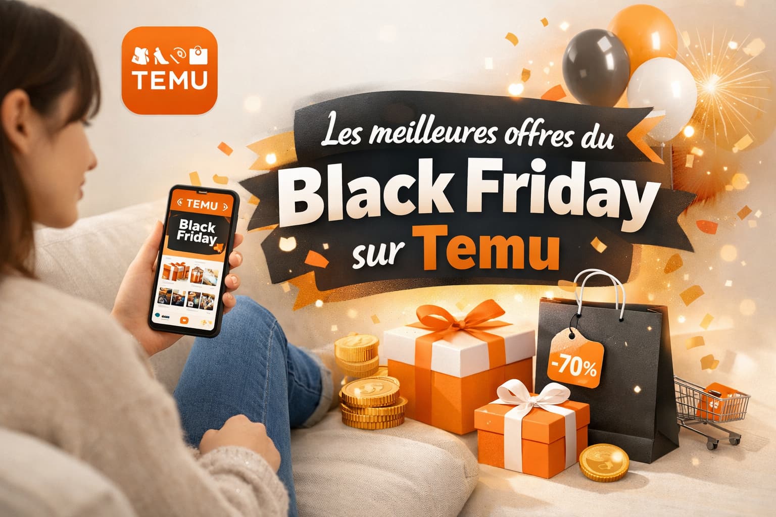 Découvrez les meilleures offres du Black Friday sur Temu